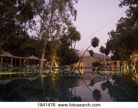 Amanbagh Resort At Dusk; Rajasthan India View Large Photo Image Stock Photograph - Amanbagh Resort At Dusk; Rajasthan India. Fotosearch