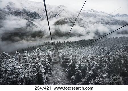 Amazing Landscape From High Mountain Elevator At Huanglong View Large Photo Image Stock Image - Amazing Landscape From High Mountain Elevator At Huanglong. Fotosearch