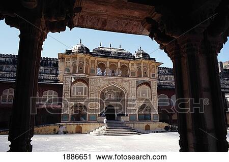 Amber Fort As Seen Through Pillars View Large Photo Image Stock Image - Amber Fort As Seen Through Pillars. Fotosearch