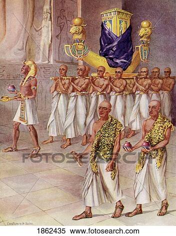 Stock Photography - Amen Goes Forth From His Temple Illustration By Constance N Baikie From The Book The Ancient East And Its Story By James Baikie Published C. 1920. Fotosearch