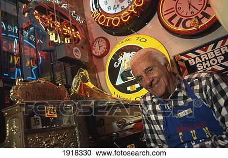 Stock Image - American Junk Store, Royal St.. Fotosearch