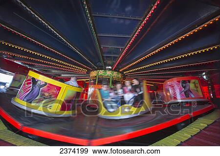 Stock Photo - Amusement park ride; South Shields, Tyne and Wear, England. Fotosearch