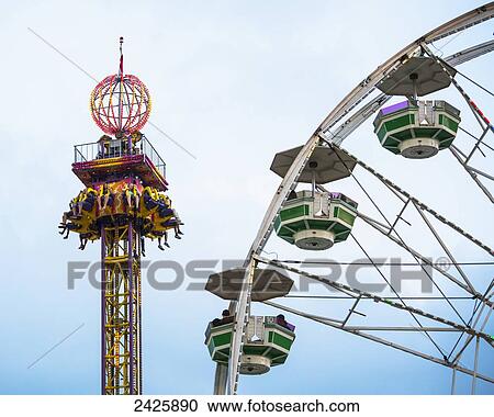 Amusement rides at Capital Ex Fairgrounds; Edmonton, Alberta, Canada View Large Photo Image Stock Image - Amusement rides at Capital Ex Fairgrounds; Edmonton, Alberta, Canada. Fotosearch