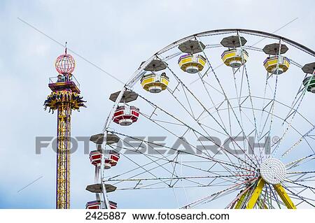 Amusement rides at Capital Ex Fairgrounds; Edmonton, Alberta, Canada View Large Photo Image Stock Photo - Amusement rides at Capital Ex Fairgrounds; Edmonton, Alberta, Canada. Fotosearch