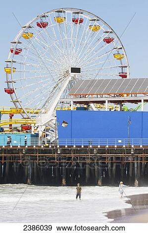 An amusement park at the water's edge; California, United States of America View Large Photo Image Stock Photo - An amusement park at the water's edge; California, United States of America. Fotosearch