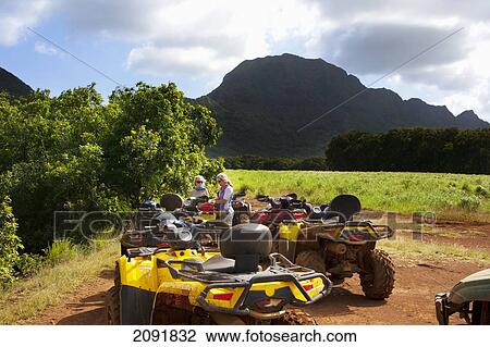 An Atv Adventure Though Kipu Ranch; Kauai, Hawaii, Usa View Large Photo Image Stock Image - An Atv Adventure Though Kipu Ranch; Kauai, Hawaii, Usa. Fotosearch
