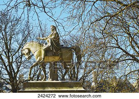 An equestrian statue, Marais district; Paris, France View Large Photo Image Stock Image - An equestrian statue, Marais district; Paris, France. Fotosearch