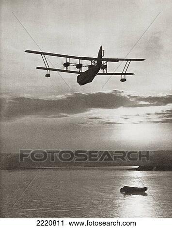 An Imperial Airlines Scipio Class Flying Boat C. 1931. From The Story Of 25 Eventful Years In Pictures, Published 1935. View Large Photo Image Stock Image - An Imperial Airlines Scipio Class Flying Boat C. 1931. From The Story Of 25 Eventful Years In Pictures, Published 1935.. Fotosearch