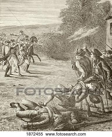 An Incident At Lexington During The Battles Of Lexington And Concord, April 19 1775, The First Battle Of The American Revolutionary War. From A 19Th Century Illustration. View Large Photo Image Stock Photography - An Incident At Lexington During The Battles Of Lexington And Concord, April 19 1775, The First Battle Of The American Revolutionary War. From A 19Th Century Illustration.. Fotosearch