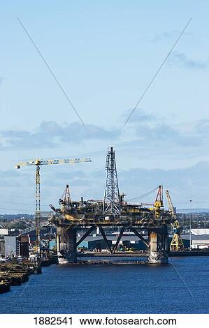 An Oil Rig On River Tyne; South Shields, Tyne And Wear, England View Large Photo Image Stock Image - An Oil Rig On River Tyne; South Shields, Tyne And Wear, England. Fotosearch