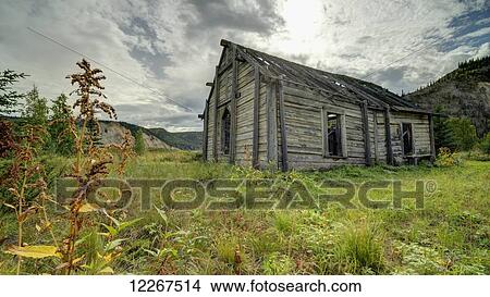 An old Anglican church in historic Rampart House settlement; Old Crow, Yukon, Canada View Large Photo Image Picture - An old Anglican church in historic Rampart House settlement; Old Crow, Yukon, Canada. Fotosearch