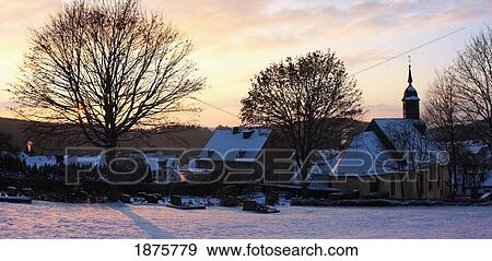 An Old Church In Winter; Hillscheid, Rheinland-Pfalz, Germany View Large Photo Image Stock Photo - An Old Church In Winter; Hillscheid, Rheinland-Pfalz, Germany. Fotosearch