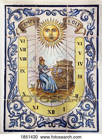 Stock Image - An Ornate Sundial. Fotosearch