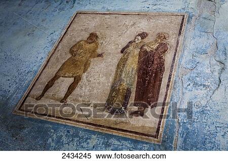 Stock Photography - Ancient artwork; Pompei, Italy. Fotosearch