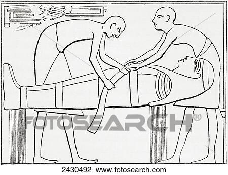 Ancient Egyptians swathing or wrapping bandages round a mummy. From The Imperial Bible Dictionary, published 1889. View Large Photo Image Stock Image - Ancient Egyptians swathing or wrapping bandages round a mummy. From The Imperial Bible Dictionary, published 1889.. Fotosearch
