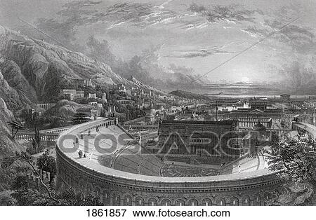 Ancient Ephesus From Above The Theatre Restored From Plans And Measurements Taken On The Spot Engraved By William Richardson After Restoration And Drawing By Edward Falkener From The Imperial Bible Dictionary Published By Blackie & Son Circa 1880S View Large Photo Image Stock Photo - Ancient Ephesus From Above The Theatre Restored From Plans And Measurements Taken On The Spot Engraved By William Richardson After Restoration And Drawing By Edward Falkener From The Imperial Bible Dictionary Published By Blackie & Son Circa 1880S. Fotosearch