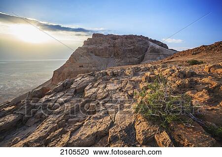 Stock Image - Ancient Fortification Of Masada; Israel. Fotosearch