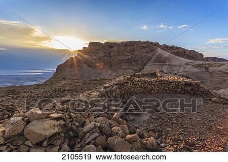 Stock Photo - Ancient Fortification Of Masada; Israel. Fotosearch