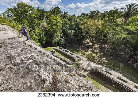 Ancient Mayan ruins in Lamanai; Belize View Large Photo Image Picture - Ancient Mayan ruins in Lamanai; Belize. Fotosearch