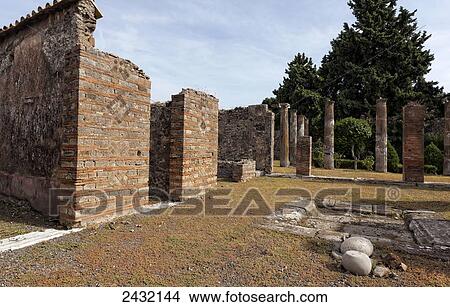 Picture - Ancient Roman ruins; Pompei, Italy. Fotosearch
