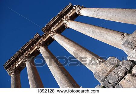 Stock Photo - Ancient Ruins At Baalbek In Beqaa Valley. Fotosearch