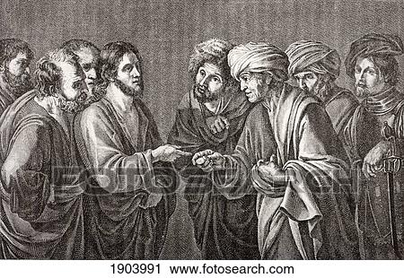 And Jesus Answering Said Unto Them, Render To Caesar The Things That Are Caesar's, And To God The Things That Are God's. And They Marvelled At Him. After A Work By Bartolomeo Manfredi. From Les Artes Au Moyen Age, Published Paris 1873. View Large Photo Image Stock Image - And Jesus Answering Said Unto Them, Render To Caesar The Things That Are Caesar's, And To God The Things That Are God's. And They Marvelled At Him. After A Work By Bartolomeo Manfredi. From Les Artes Au Moyen Age, Published Paris 1873.. Fotosearch