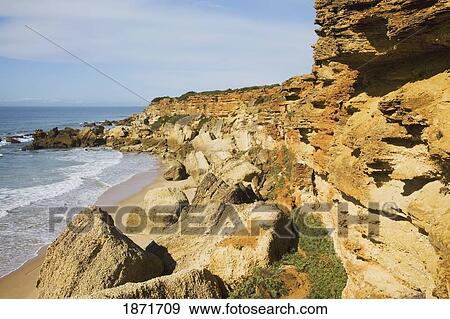 Andalusia, Spain; A Beach Near Chiclana View Large Photo Image Stock Photo - Andalusia, Spain; A Beach Near Chiclana. Fotosearch