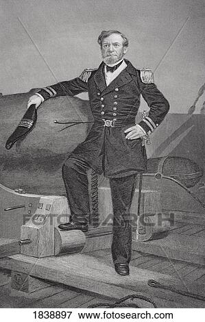Andrew Hull Foote 1806 To 1863. Distinguished Union Naval Officer During American Civil War. From Painting By Alonzo Chappel View Large Photo Image Stock Photo - Andrew Hull Foote 1806 To 1863. Distinguished Union Naval Officer During American Civil War. From Painting By Alonzo Chappel. Fotosearch