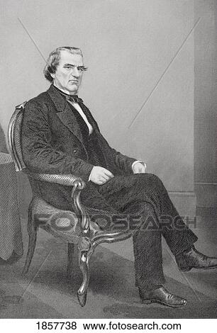 Stock Photo - Andrew Johnson 1808 1875. 17Th President Of The United States 1865ÃƒÂ¢Ã¢â€šÂ¬Ã¢â‚¬Å“69. From Painting By Alonzo Chappel. Fotosearch