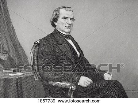 Stock Photo - Andrew Johnson 1808 1875. 17Th President Of The United States 1865ÃƒÂ¢Ã¢â€šÂ¬Ã¢â‚¬Å“69. From Painting By Alonzo Chappel. Fotosearch