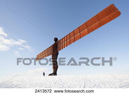 Angel of the North; Gateshead, Tyne and Wear, England View Large Photo Image Stock Image - Angel of the North; Gateshead, Tyne and Wear, England. Fotosearch