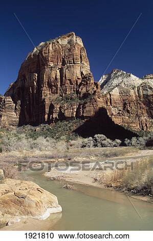 Stock Image - Angel's Landing, Zion National Park. Fotosearch