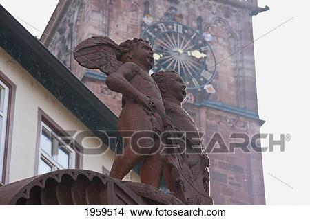 Angel's Well Sculpture In Wertheim Am Main, Baden-Wurttemberg, Germany View Large Photo Image Picture - Angel's Well Sculpture In Wertheim Am Main, Baden-Wurttemberg, Germany. Fotosearch