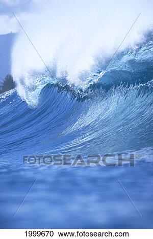 Angled View Of A Huge Wave With Whitewash, Curling C1748 View Large Photo Image Stock Image - Angled View Of A Huge Wave With Whitewash, Curling C1748. Fotosearch