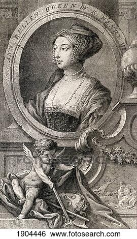 Anne Boleyn Also Spelled Bullen 1507-1536. English Queen. Second Wife Of Henry Viii. After Hans Holbein The Younger. From History Of Hampton Court Palace In Tudor Times By Ernest Law. Published London 1885. View Large Photo Image Stock Photograph - Anne Boleyn Also Spelled Bullen 1507-1536. English Queen. Second Wife Of Henry Viii. After Hans Holbein The Younger. From History Of Hampton Court Palace In Tudor Times By Ernest Law. Published London 1885.. Fotosearch