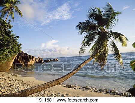 Stock Image - Anse Source D'argent, La Digue, Seychelles. Fotosearch