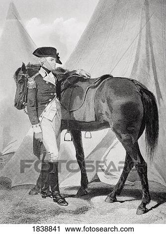 Stock Image - Anthony Wayne 1745-1796. Officer In American Revolution. Known As Mad Anthony For His Courage And Daring. From Painting By Alonzo Chappel. Fotosearch
