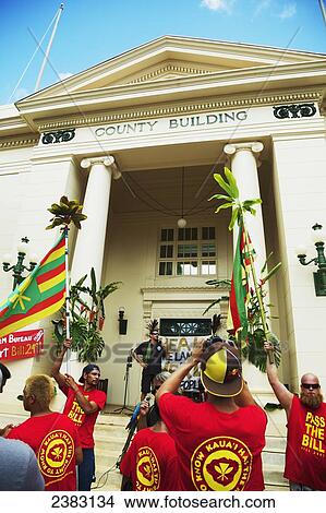 Picture - Anti-GMO Rally; Kauai, Hawaii, United States of America. Fotosearch