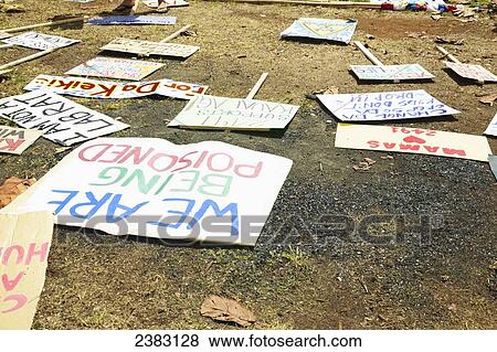 Stock Photo - Anti-GMO Rally; Kauai, Hawaii, United States of America. Fotosearch
