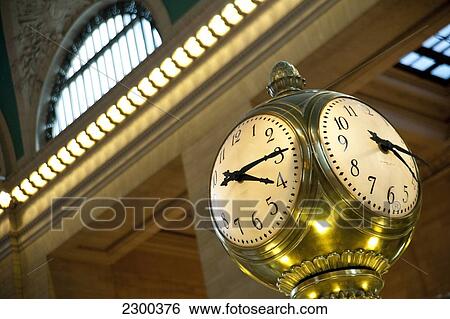 Antique Clock Inside Grand Central Terminal, Murray Hill, Manhattan, New York, Usa View Large Photo Image Stock Photograph - Antique Clock Inside Grand Central Terminal, Murray Hill, Manhattan, New York, Usa. Fotosearch