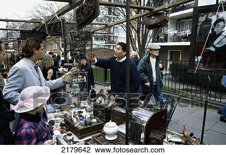 Antiques Market, Portobello Market, Portobello Road, Notting Hill/ Ladbroke Grove, West London, England. View Large Photo Image Stock Image - Antiques Market, Portobello Market, Portobello Road, Notting Hill/ Ladbroke Grove, West London, England.. Fotosearch