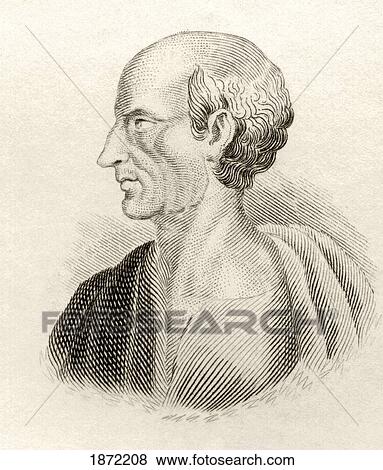 Stock Photo - Antisthenes Born Circa 445 Bc Died Circa 365 Bc. Greek Philosopher And Pupil Of Socrates. From The Book Crabbes Historical Dictionary Published 1825.. Fotosearch