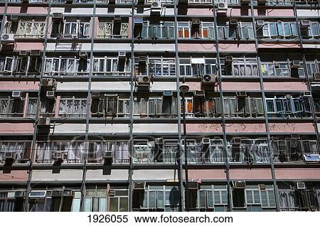 Stock Photography - Apartment Block Windows. Fotosearch