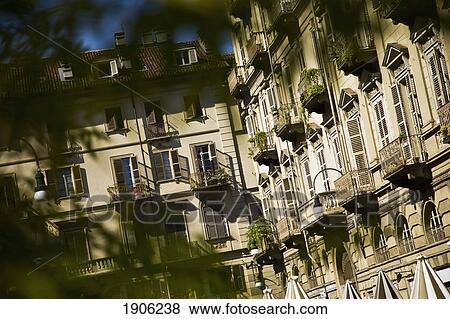 Apartments On Borga Dora Street, Turin, Piemonte, Italy View Large Photo Image Stock Photo - Apartments On Borga Dora Street, Turin, Piemonte, Italy. Fotosearch
