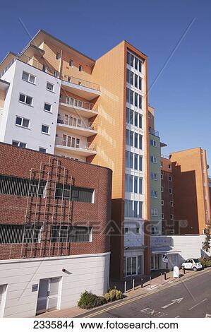 Picture - Apartments; Poole, Dorset, England, United Kingdom. Fotosearch