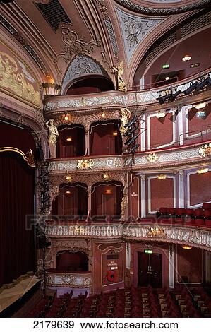 Stock Photo - Apollo Theatre (1901). View of auditorium. London.. Fotosearch