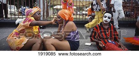 Applying Makeup During Carnival View Large Photo Image Stock Photography - Applying Makeup During Carnival. Fotosearch