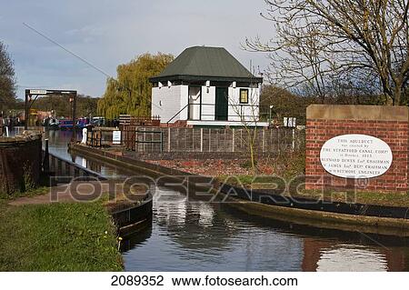 Stock Image - Aqueduct On The Stratford Canal; Stratford-Upon-Avon, England. Fotosearch