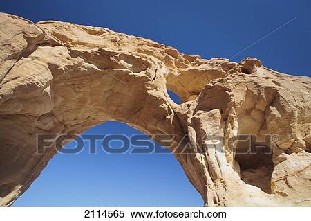 Stock Photography - Arch In The Rock Formation; Timna Park Arabah Israel. Fotosearch
