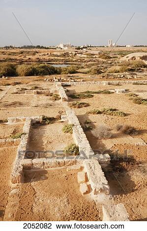Stock Image - Archaeological Remains Of The Christian Holy City Built Over The Tomb Of The Martyr Menas Of Alexandria, Abu Mena, Egypt. Fotosearch